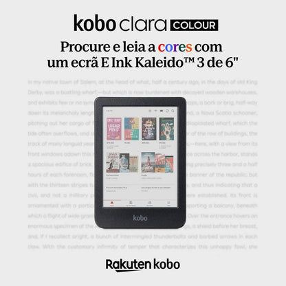 eReader Kobo Clara 6" Colour 16GB Wi-Fi Preto