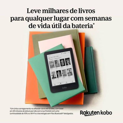 eReader Kobo Clara BW 6" 16GB Wi-Fi Preto