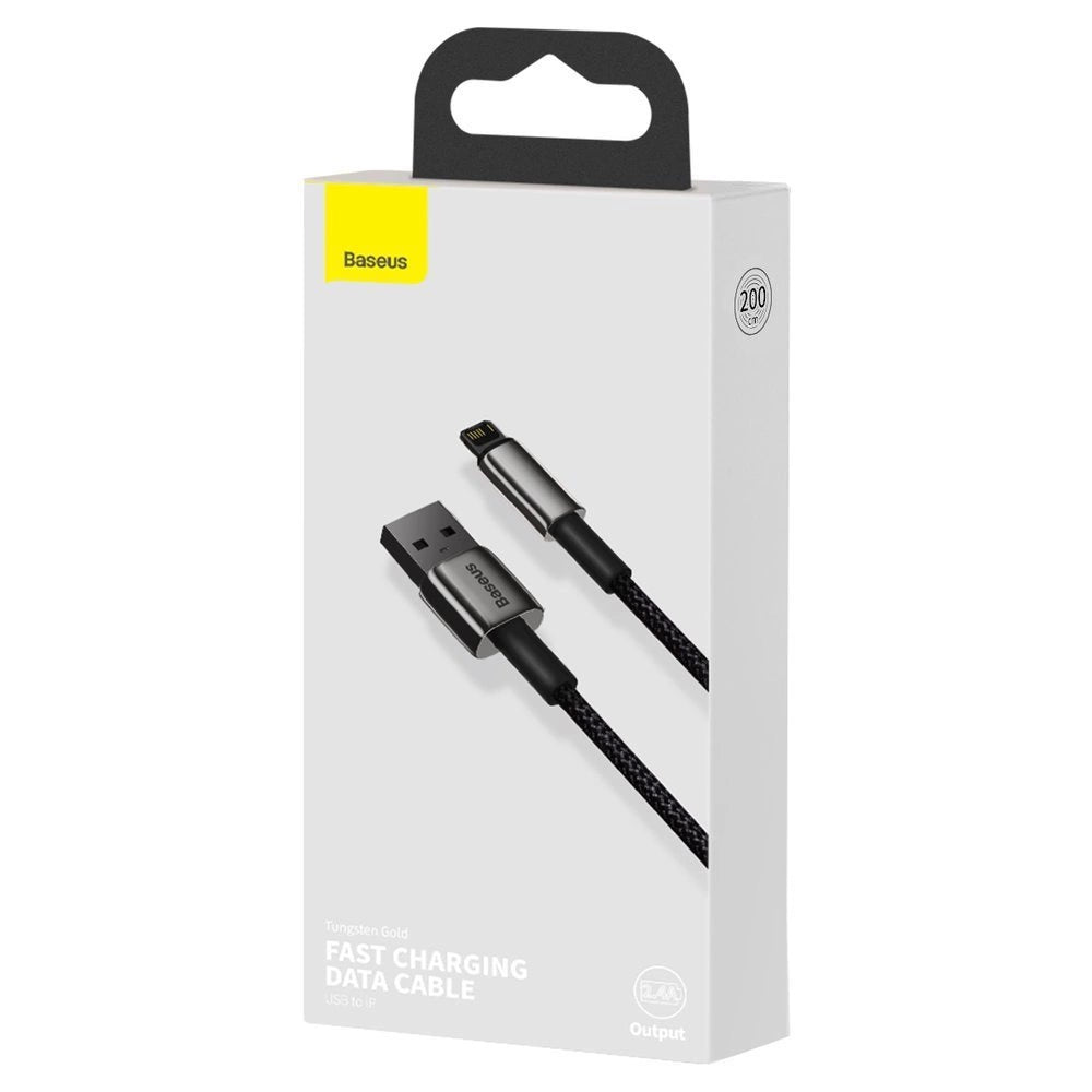 Baseus Tungsten USB - Lightning cable 2.4 A 2 m black (CALWJ-A01)_8
