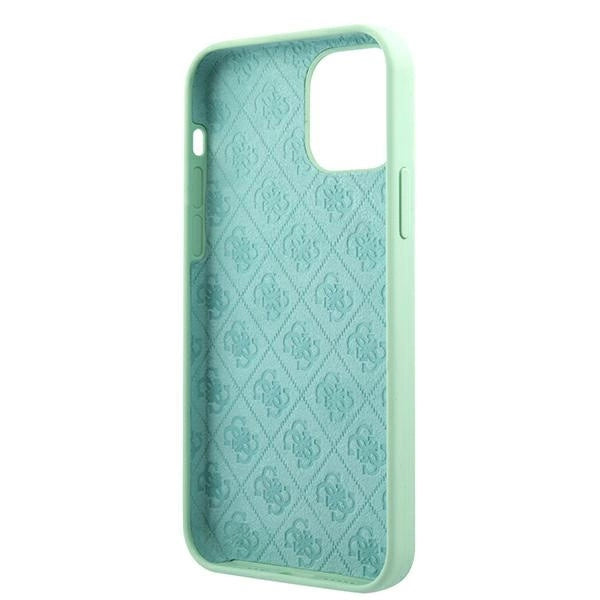 Guess Metal Logo Script Case for iPhone 12 Pro Max 6.7" - Green_6