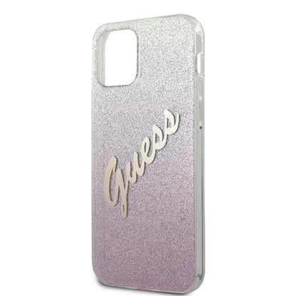 Guess GUHCP12MPCUGLSPI iPhone 12/12 Pro 6.1" pink/pink hardcase Glitter Gradient Script_5