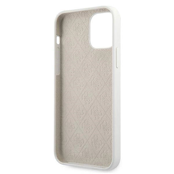 Guess GUHCP12SLSLMGWH iPhone 12 mini 5.4" white/white hardcase Metal Logo Script_6