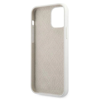 Guess GUHCP12SLSLMGWH iPhone 12 mini 5.4" white/white hardcase Metal Logo Script_6