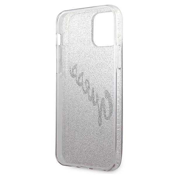 Guess GUHCP12SPCUGLSPI iPhone 12 mini 5.4" pink/pink hardcase Glitter Gradient Script_6