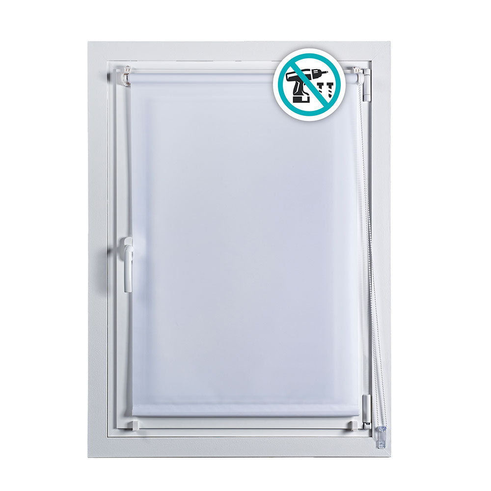 Estore de rolo clip&fix 90x180cm branco neve cintacor - storplanet_0