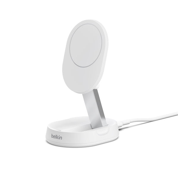 SUPPORTO PER RICARICA WIRELESS QI2 CONVERTIBILE 15W CON ALIMENTATORE -BIANCO_0