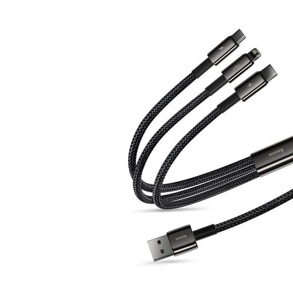 Baseus Tungsten 3in1 cable USB - USB Type C / Lightning / micro USB 3.5 A 1.5 m black (CAMLTWJ-01)_22