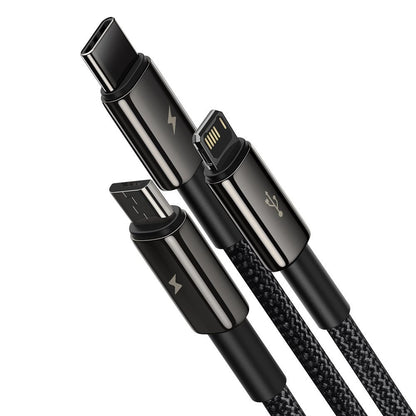 Baseus Tungsten 3in1 cable USB - USB Type C / Lightning / micro USB 3.5 A 1.5 m black (CAMLTWJ-01)_2
