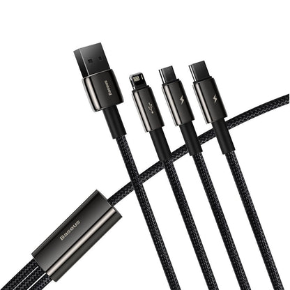 Baseus Tungsten 3in1 cable USB - USB Type C / Lightning / micro USB 3.5 A 1.5 m black (CAMLTWJ-01)_6