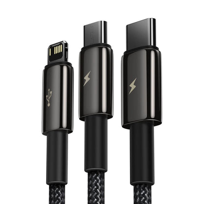 Baseus Tungsten 3in1 cable USB - USB Type C / Lightning / micro USB 3.5 A 1.5 m black (CAMLTWJ-01)_8