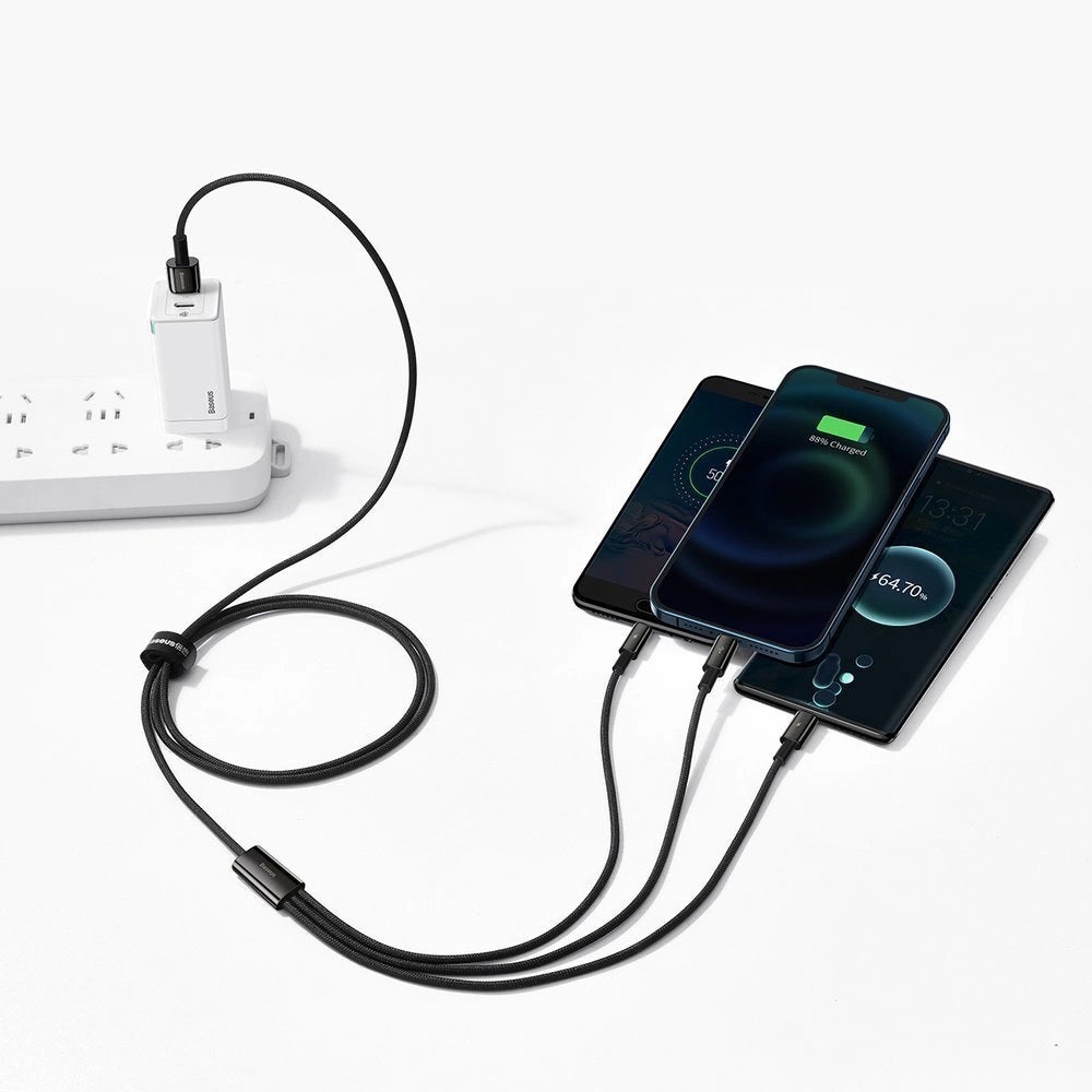 Baseus Tungsten 3in1 cable USB - USB Type C / Lightning / micro USB 3.5 A 1.5 m black (CAMLTWJ-01)_12