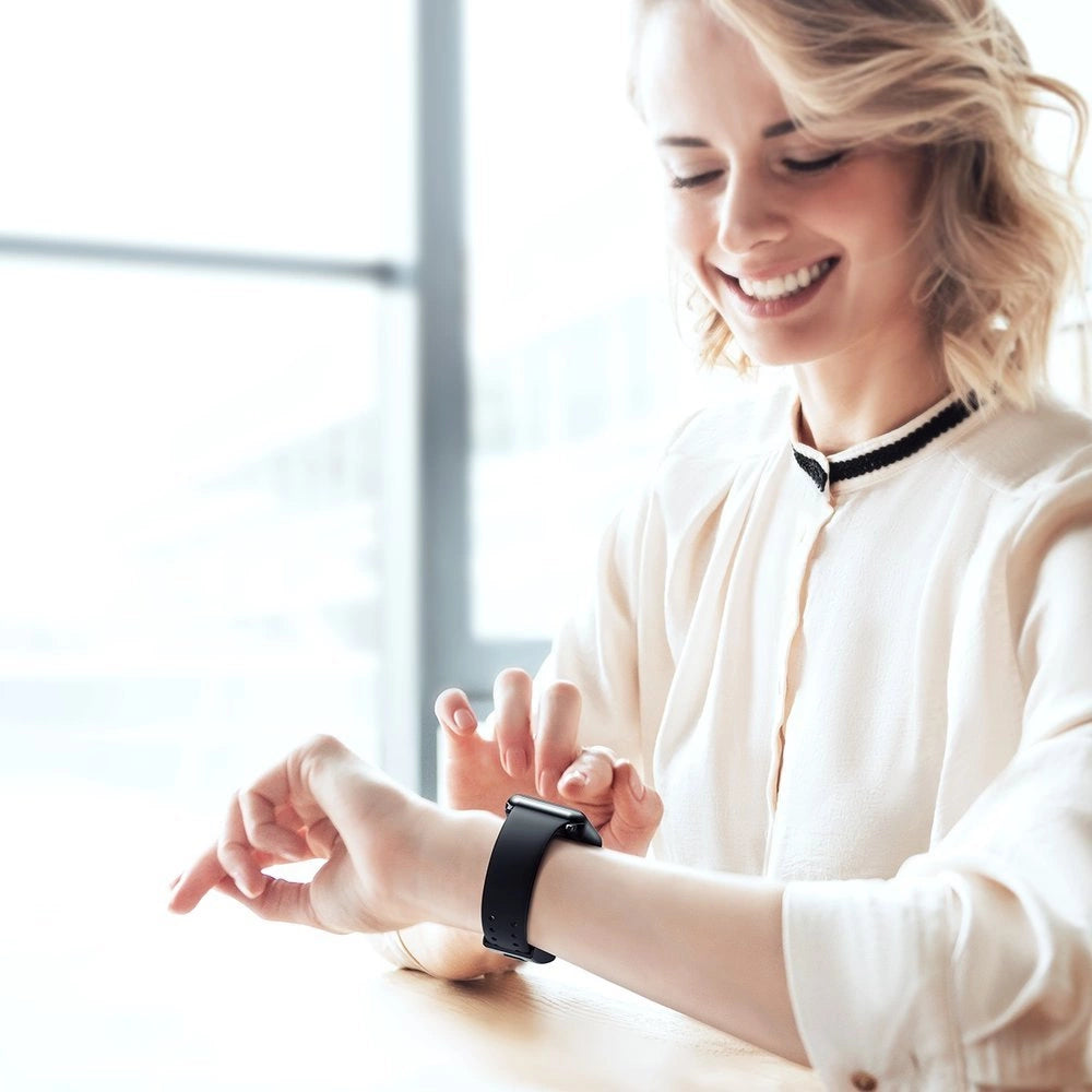 Baseus Slip-Thru strap band bracelet for Apple Watch 3/4/5/6/SE 38mm/40mm black (LBWSE-01)_8