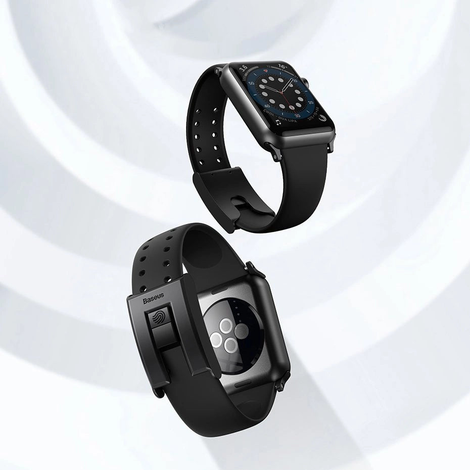Baseus Slip-Thru strap band bracelet for Apple Watch 3/4/5/6/SE 38mm/40mm black (LBWSE-01)_11