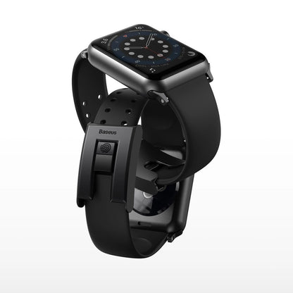Baseus Slip-Thru strap band bracelet for Apple Watch 3/4/5/6/SE 38mm/40mm black (LBWSE-01)_3