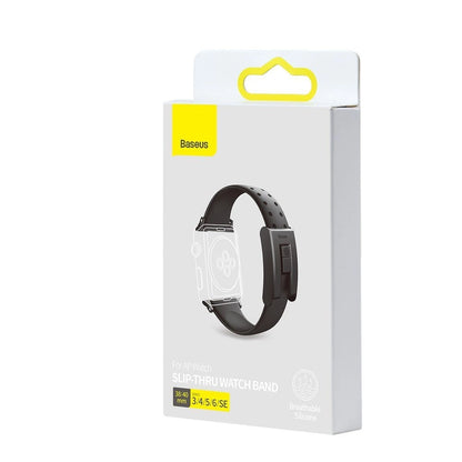 Baseus Slip-Thru strap band bracelet for Apple Watch 3/4/5/6/SE 38mm/40mm black (LBWSE-01)_4