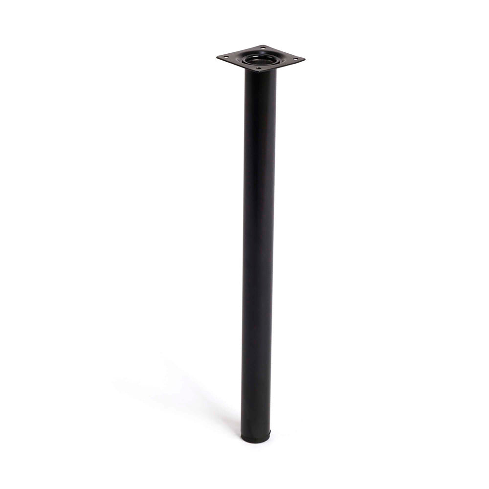 PÃ© cilÃ­ndrico de aÃ§o. cor preto mod. 401g. medidas Ã¸3x40cm. 2-401g.400.03 rei_0