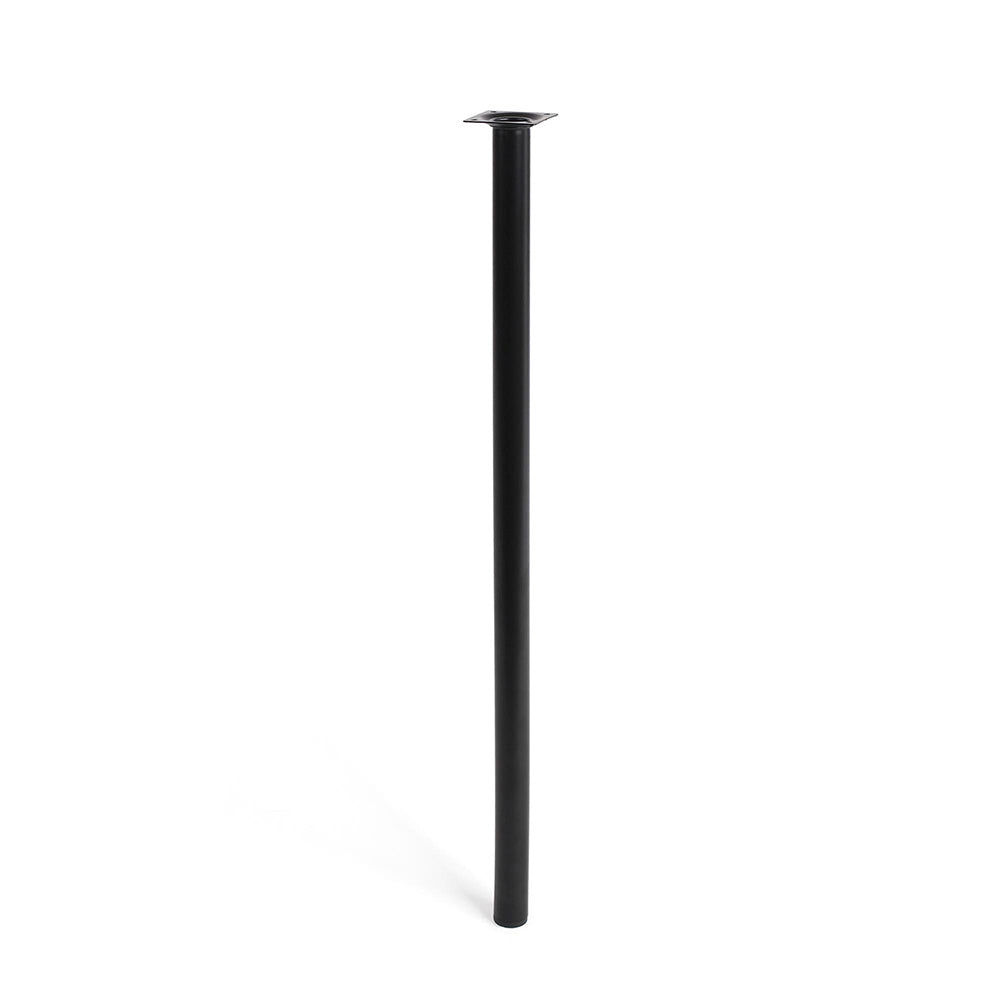 PÃ© cilÃ­ndrico de aÃ§o. cor preto mod. 401g. medidas Ã¸3x70cm. 2-401g.700.03 rei_0