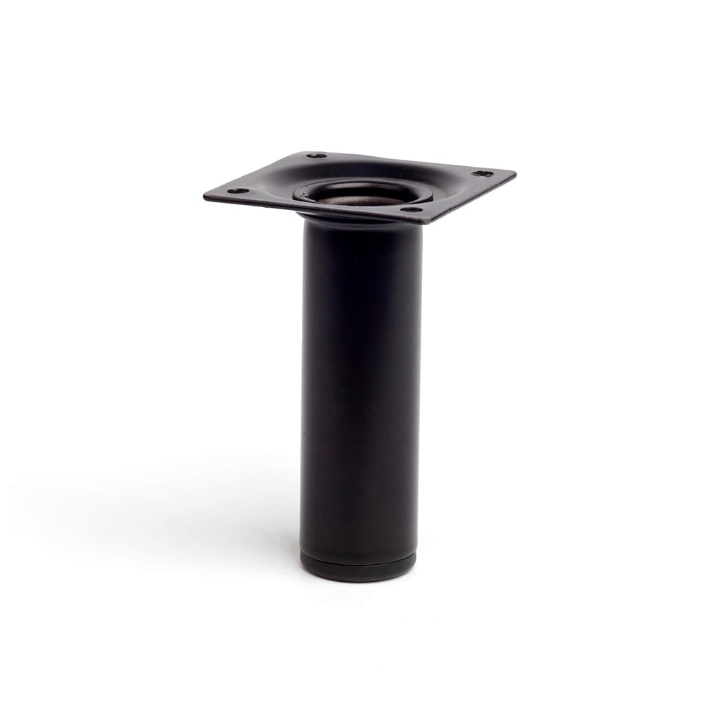 PÃ© cilÃ­ndrico de aÃ§o. cor preto mod. 401g. medidas Ã¸3x10cm. 2-401g.100.03 rei_0