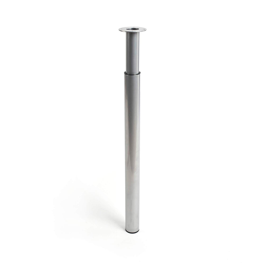 PÃ© cilÃ­ndrico extensÃ­vel em aÃ§o. cor alumÃ­nio. mod. 406e. altura 71/110cm. rei_0