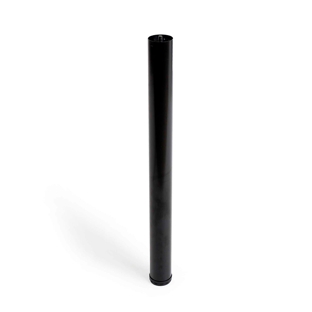 PÃ© cilÃ­ndrico regulÃ¡vel em aÃ§o. cor preto. mod. 406g. altura 71cm. rei_0