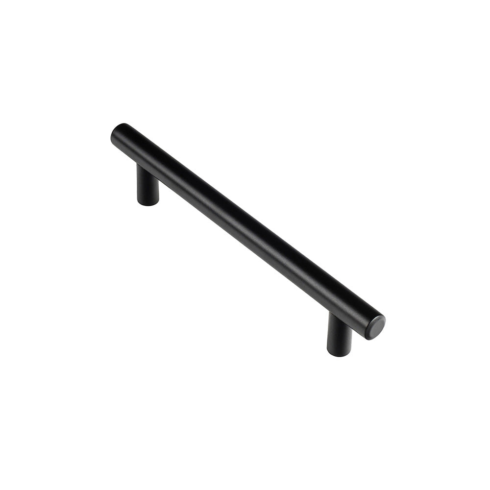 BlÃ­ster com 4 puxadores para mÃ³veis tipo asa. fabricado em inox e acabamento preto mate. mod. 891h entre pontos 128mm. rei_0