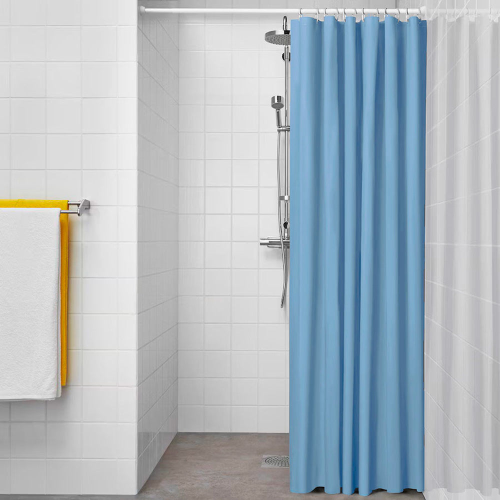 Cortina de banheiro bÃ¡sica azul 180 x 180 cm_0