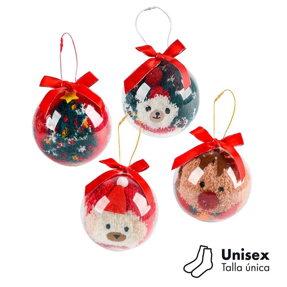 Meias em bola de natal para pendurar, unissexo, tamanho Ãºnico, modelos variados_0