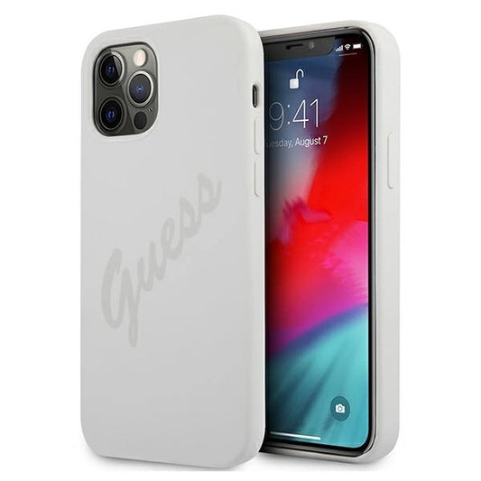 Guess GUHCP12LLSVSCR iPhone 12 Pro Max 6.7&quot; cream/cream hardcase Script Vintage_0