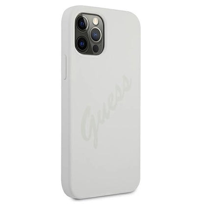Guess GUHCP12LLSVSCR iPhone 12 Pro Max 6.7&quot; cream/cream hardcase Script Vintage_3