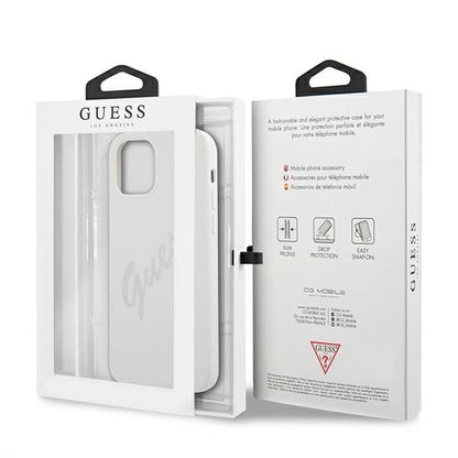 Guess GUHCP12LLSVSCR iPhone 12 Pro Max 6.7&quot; cream/cream hardcase Script Vintage_7