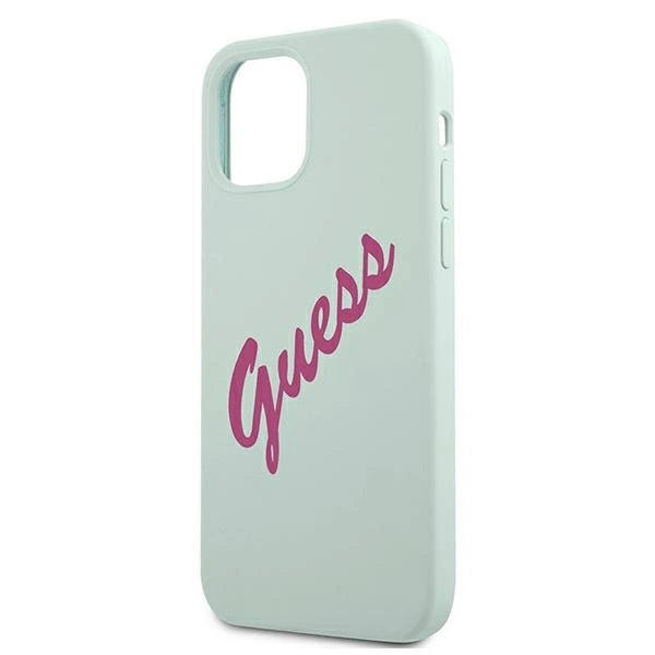 Guess GUHCP12SLSVSBF iPhone 12 mini 5.4&quot; blue fuchsia/blue fuschia hardcase Silicone Vintage_5
