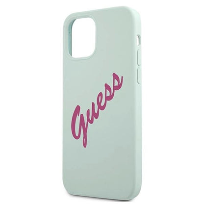Guess GUHCP12SLSVSBF iPhone 12 mini 5.4&quot; blue fuchsia/blue fuschia hardcase Silicone Vintage_5