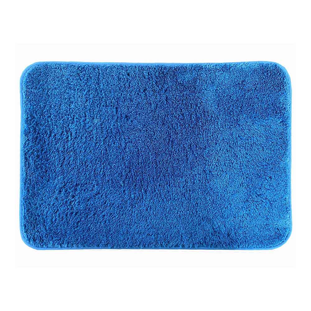 Tapete de microfibra para casa de banho 60x40cm cores sortidas_0