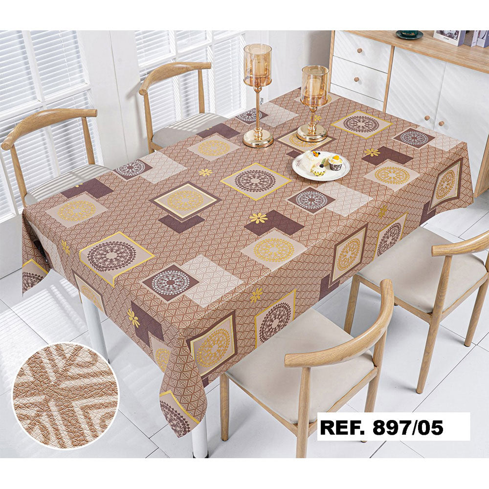 Rolo de toalha de mesa master gold castanho. tamanho 1,40 x 20 m_0