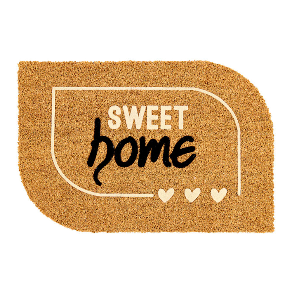 Tapete 100% cÃ´co, floqueado design sweet home, 60 x 40 cm_0