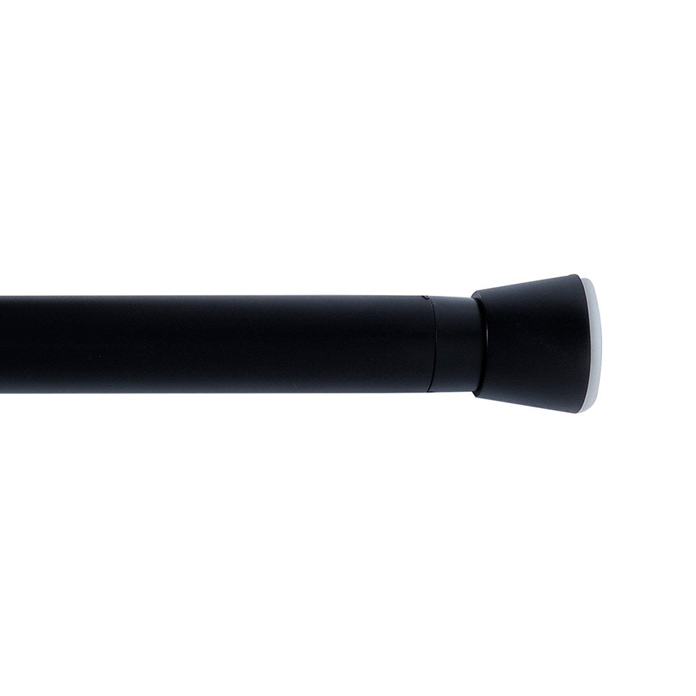 Barra extensÃ­vel multiuso a pressÃ£o sem furos, preto, Ã¸2,8 - 2,5 x 120 - 210 cm_0
