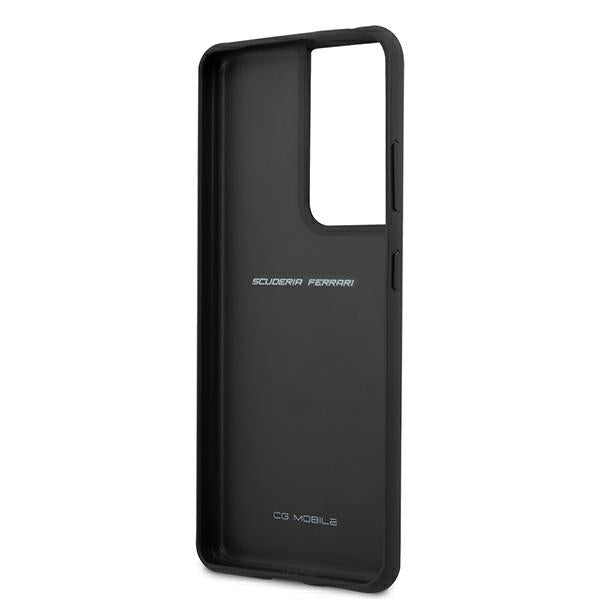 Ferrari FEOSIHCS21LBK S21 Ultra G998 black/black hardcase Off Track Leather Nylon Stripe_6