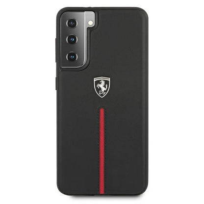 Ferrari FEOSIHCS21MBK S21+ G996 black/black hardcase Off Track Leather Nylon Stripe_2