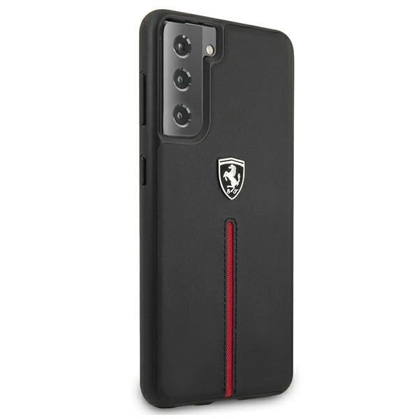 Ferrari FEOSIHCS21MBK S21+ G996 black/black hardcase Off Track Leather Nylon Stripe_3