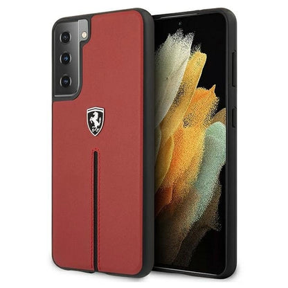 Ferrari FEOSIHCS21SRE S21 G991 red/red hardcase Off Track Leather Nylon Stripe_0