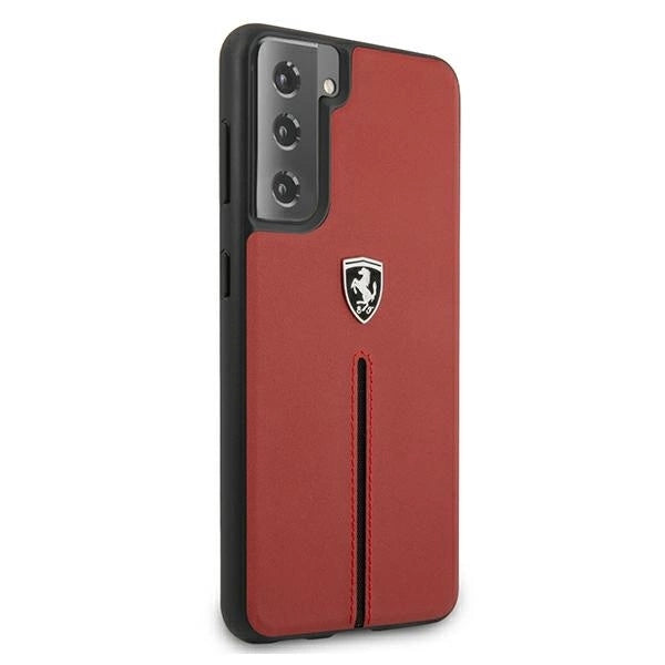 Ferrari FEOSIHCS21SRE S21 G991 red/red hardcase Off Track Leather Nylon Stripe_3