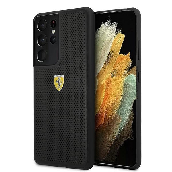 Ferrari FESPEHCS21LBK S21 Ultra G996 black/black hardcase On Track Perforated_0