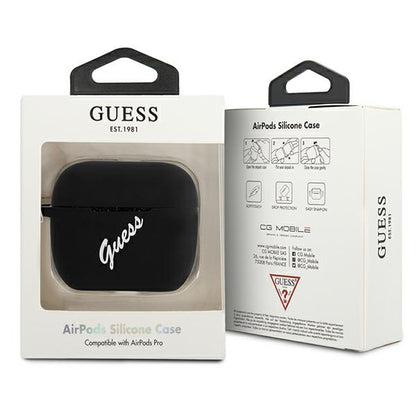 Guess GUACAPLSVSBW AirPods Pro cover black/white Silicone Vintage_2