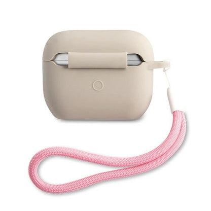 Guess GUACAPLSVSGP AirPods Pro cover gray pink/grey pink Silicone Vintage_1