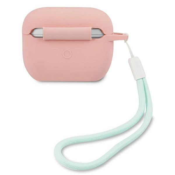 Guess GUACAPLSVSPG AirPods Pro cover rose green/pink green Silicone Vintage_1