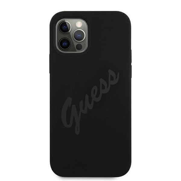 Guess GUHCP12LLSVSBK iPhone 12 Pro Max 6.7" black/black hardcase Script Vintage_2