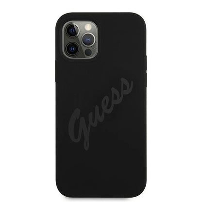 Guess GUHCP12LLSVSBK iPhone 12 Pro Max 6.7" black/black hardcase Script Vintage_2