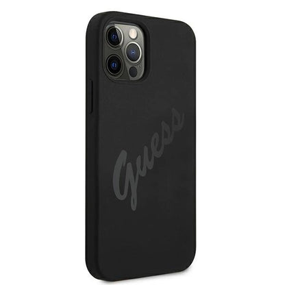Guess GUHCP12LLSVSBK iPhone 12 Pro Max 6.7" black/black hardcase Script Vintage_3