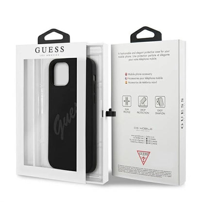 Guess GUHCP12LLSVSBK iPhone 12 Pro Max 6.7" black/black hardcase Script Vintage_7