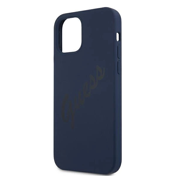 Guess GUHCP12LLSVSBL iPhone 12 Pro Max 6.7" blue/blue hardcase Script Vintage_5